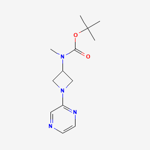 molecular formula C13H20N4O2 B2744258 tert-butyl N-methyl-N-[1-(pyrazin-2-yl)azetidin-3-yl]carbamate CAS No. 2380169-47-9