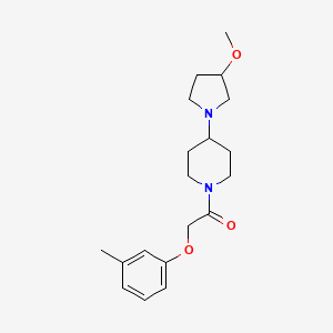 1-(4-(3-Methoxypyrrolidin-1-yl)piperidin-1-yl)-2-(m-tolyloxy)ethan-1-one