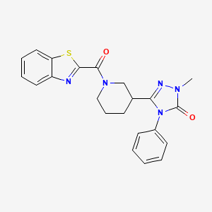 3-(1-(benzo[d]thiazole-2-carbonyl)piperidin-3-yl)-1-methyl-4-phenyl-1H-1,2,4-triazol-5(4H)-one