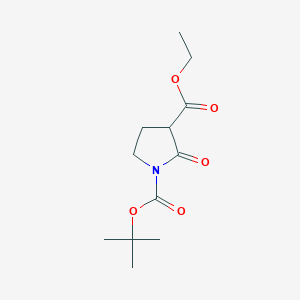 molecular formula C12H19NO5 B2744331 Ethyl 1-boc-2-oxopyrrolidine-3-carboxylate CAS No. 188528-95-2