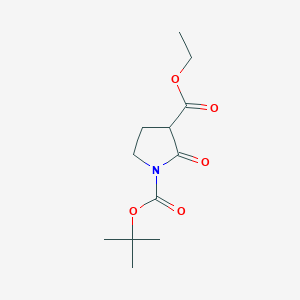 molecular formula C12H19NO5 B2744331 1-tert-Butyl 3-ethyl 2-oxopyrrolidine-1,3-dicarboxylate CAS No. 188528-95-2