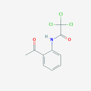 molecular formula C10H8Cl3NO2 B2744337 N-(2-acetylphenyl)-2,2,2-trichloroacetamide CAS No. 69559-56-4