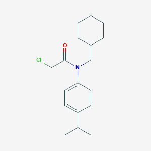 molecular formula C18H26ClNO B2744338 2-Chloro-N-(cyclohexylmethyl)-N-(4-propan-2-ylphenyl)acetamide CAS No. 1397183-13-9