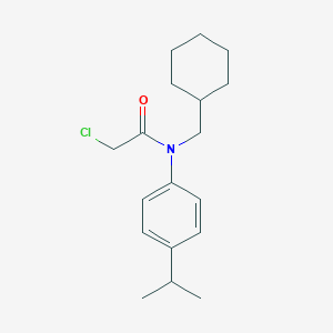 molecular formula C18H26ClNO B2744338 2-Chloro-N-(cyclohexylmethyl)-N-(4-isopropylphenyl)acetamide CAS No. 1397183-13-9