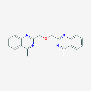 molecular formula C20H18N4O B2744339 4-Methyl-2-[(4-methylquinazolin-2-yl)methoxymethyl]quinazoline CAS No. 2387695-89-6