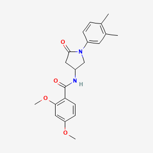 N-(1-(3,4-dimethylphenyl)-5-oxopyrrolidin-3-yl)-2,4-dimethoxybenzamide