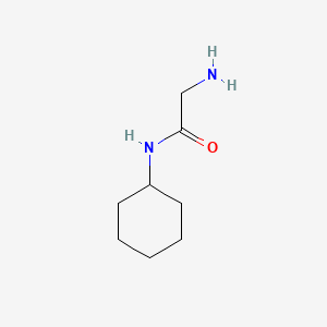 molecular formula C8H16N2O B2744359 2-amino-N-cyclohexylacetamide CAS No. 14432-21-4; 16817-90-6