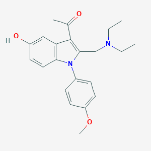 1-[2-[(diethylamino)methyl]-5-hydroxy-1-(4-methoxyphenyl)-1H-indol-3-yl]ethanone