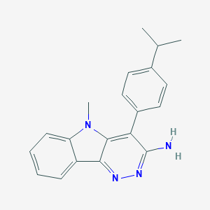 molecular formula C20H20N4 B274438 4-(4-Isopropylphenyl)-5-methyl-pyridazino[4,3-b]indol-3-amine 