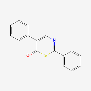 molecular formula C16H11NOS B2744381 2,5-diphenyl-6H-1,3-thiazin-6-one CAS No. 52421-57-5