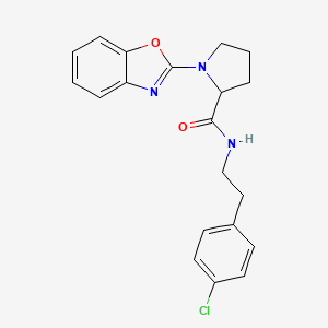 1-(benzo[d]oxazol-2-yl)-N-(4-chlorophenethyl)pyrrolidine-2-carboxamide