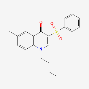 1-butyl-6-methyl-3-(phenylsulfonyl)quinolin-4(1H)-one