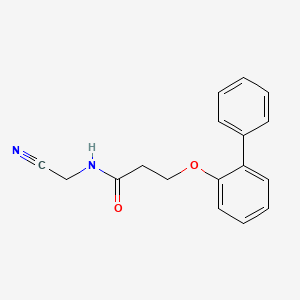 3-{[1,1'-biphenyl]-2-yloxy}-N-(cyanomethyl)propanamide