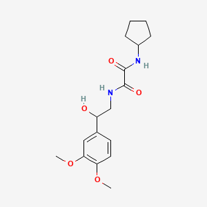 molecular formula C17H24N2O5 B2744418 N1-cyclopentyl-N2-(2-(3,4-dimethoxyphenyl)-2-hydroxyethyl)oxalamide CAS No. 1797142-30-3