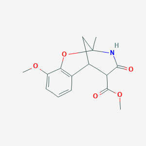 methyl 10-methoxy-2-methyl-4-oxo-3,4,5,6-tetrahydro-2H-2,6-methano-1,3-benzoxazocine-5-carboxylate