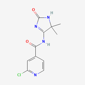 2-chloro-N-(5,5-dimethyl-2-oxo-2,5-dihydro-1H-imidazol-4-yl)pyridine-4-carboxamide