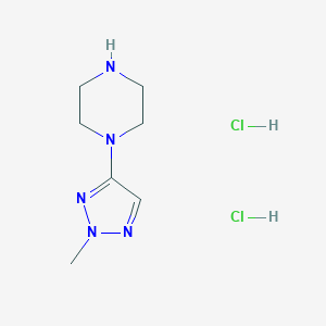 1-(2-Methyltriazol-4-yl)piperazine;dihydrochloride