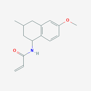 molecular formula C15H19NO2 B2744445 N-(6-Methoxy-3-methyl-1,2,3,4-tetrahydronaphthalen-1-yl)prop-2-enamide CAS No. 2305536-25-6