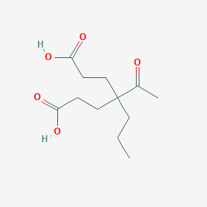 molecular formula C12H20O5 B274451 4-Acetyl-4-propylheptanedioic acid 