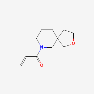molecular formula C11H17NO2 B2744534 1-(2-Oxa-9-azaspiro[4.5]decan-9-yl)prop-2-en-1-one CAS No. 2189893-77-2