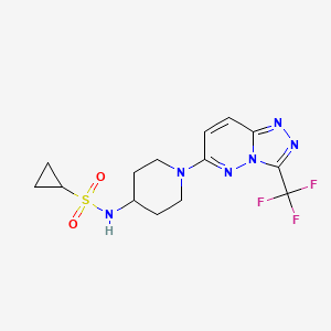 N-{1-[3-(trifluoromethyl)-[1,2,4]triazolo[4,3-b]pyridazin-6-yl]piperidin-4-yl}cyclopropanesulfonamide