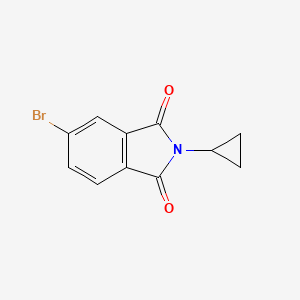 molecular formula C11H8BrNO2 B2744559 5-Bromo-2-cyclopropylisoindoline-1,3-dione CAS No. 355829-50-4