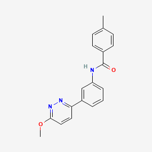 N-[3-(6-methoxypyridazin-3-yl)phenyl]-4-methylbenzamide