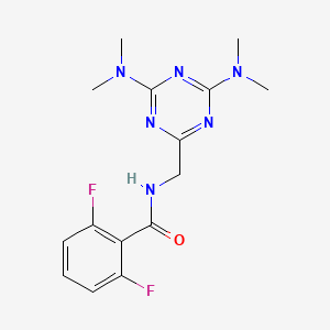 N-((4,6-bis(dimethylamino)-1,3,5-triazin-2-yl)methyl)-2,6-difluorobenzamide