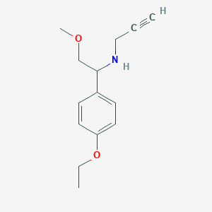 molecular formula C14H19NO2 B2744577 [1-(4-Ethoxyphenyl)-2-methoxyethyl](prop-2-yn-1-yl)amine CAS No. 2094543-98-1
