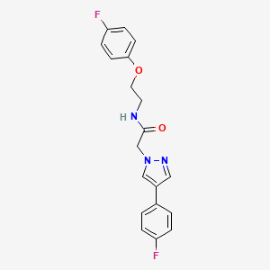 N-(2-(4-fluorophenoxy)ethyl)-2-(4-(4-fluorophenyl)-1H-pyrazol-1-yl)acetamide