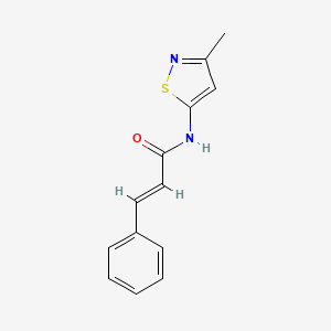 molecular formula C13H12N2OS B2744585 N-(3-甲基异噻唑-5-基)肉桂酰胺 CAS No. 1207061-42-4