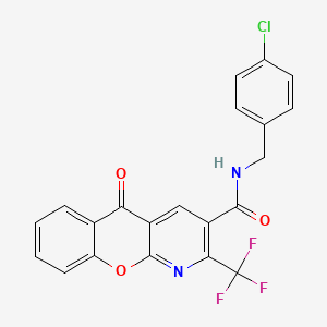 N-(4-chlorobenzyl)-5-oxo-2-(trifluoromethyl)-5H-chromeno[2,3-b]pyridine-3-carboxamide