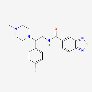 N-(2-(4-fluorophenyl)-2-(4-methylpiperazin-1-yl)ethyl)benzo[c][1,2,5]thiadiazole-5-carboxamide