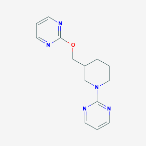 2-[3-(Pyrimidin-2-yloxymethyl)piperidin-1-yl]pyrimidine