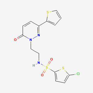 5-chloro-N-(2-(6-oxo-3-(thiophen-2-yl)pyridazin-1(6H)-yl)ethyl)thiophene-2-sulfonamide