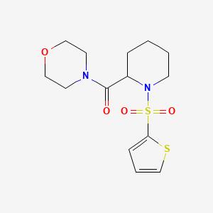 Morpholino(1-(thiophen-2-ylsulfonyl)piperidin-2-yl)methanone