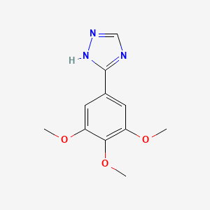 molecular formula C11H13N3O3 B2744612 3-(3,4,5-trimethoxy-phenyl)-1H-[1,2,4]triazole CAS No. 71565-98-5