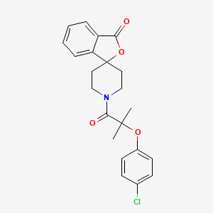 molecular formula C22H22ClNO4 B2744614 1'-(2-(4-chlorophenoxy)-2-methylpropanoyl)-3H-spiro[isobenzofuran-1,4'-piperidin]-3-one CAS No. 1797641-98-5