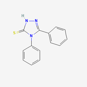 molecular formula C14H11N3S B2744616 4,5-diphenyl-4H-1,2,4-triazole-3-thiol CAS No. 6596-82-3