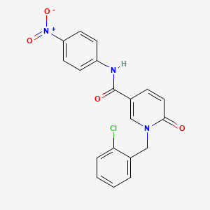1-[(2-chlorophenyl)methyl]-N-(4-nitrophenyl)-6-oxopyridine-3-carboxamide