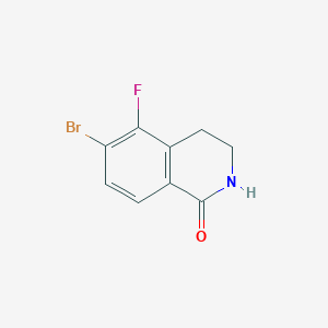 molecular formula C9H7BrFNO B2744619 6-Bromo-5-fluoro-3,4-dihydro-2H-isoquinolin-1-one CAS No. 1858060-15-7