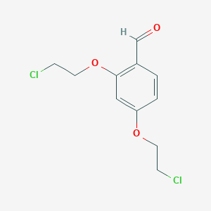 molecular formula C11H12Cl2O3 B2744651 2,4-双(2-氯乙氧基)苯甲醛 CAS No. 325465-62-1