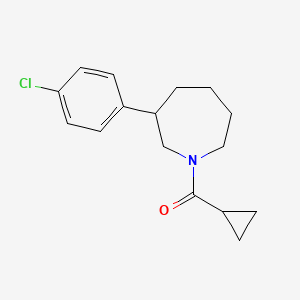 molecular formula C16H20ClNO B2744678 (3-(4-Chlorophenyl)azepan-1-yl)(cyclopropyl)methanone CAS No. 1797350-73-2