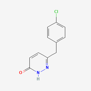 molecular formula C11H9ClN2O B2744693 6-(4-氯苄基)-3-吡啶啉酚 CAS No. 339008-52-5