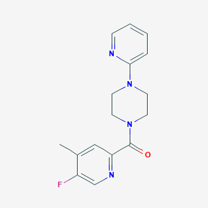 molecular formula C16H17FN4O B2744728 1-(5-Fluoro-4-methylpyridine-2-carbonyl)-4-(pyridin-2-yl)piperazine CAS No. 2415622-96-5