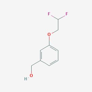 molecular formula C9H10F2O2 B2744730 [3-(2,2-Difluoroethoxy)phenyl]methanol CAS No. 1184667-43-3