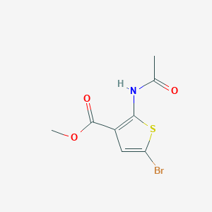 molecular formula C8H8BrNO3S B2744742 甲基-2-(乙酰氨基)-5-溴-3-噻吩羧酸甲酯 CAS No. 874816-04-3