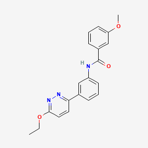 molecular formula C20H19N3O3 B2744755 N-(3-(6-ethoxypyridazin-3-yl)phenyl)-3-methoxybenzamide CAS No. 899986-51-7