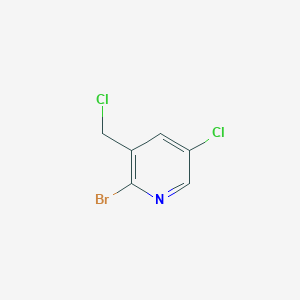 molecular formula C6H4BrCl2N B2744778 2-溴-5-氯-3-(氯甲基)吡啶 CAS No. 1227588-48-8