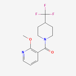 B2744785 2-Methoxy-3-[4-(trifluoromethyl)piperidine-1-carbonyl]pyridine CAS No. 2097903-94-9